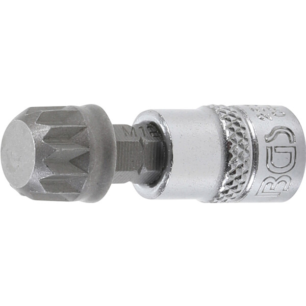 BGS 2507 Bit-Einsatz | Antrieb Innenvierkant 6,3 mm (1/4") | Innenvielzahn (für XZN) M12