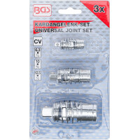 BGS 252 Kardangelenk-Satz | mit Feder | 6,3 mm (1/4") / 10 mm (3/8") / 12,5 mm (1/2") | 3-tlg.