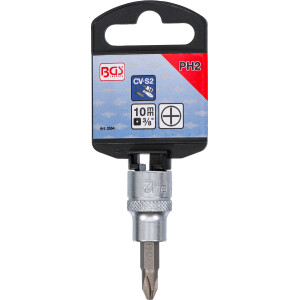 BGS 2554 Bit-Einsatz | Antrieb Innenvierkant 10 mm (3/8") | Kreuzschlitz PH2