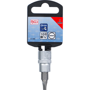 BGS 2568 Bit-Einsatz | Antrieb Innenvierkant 10 mm (3/8") | Schlitz 7 mm