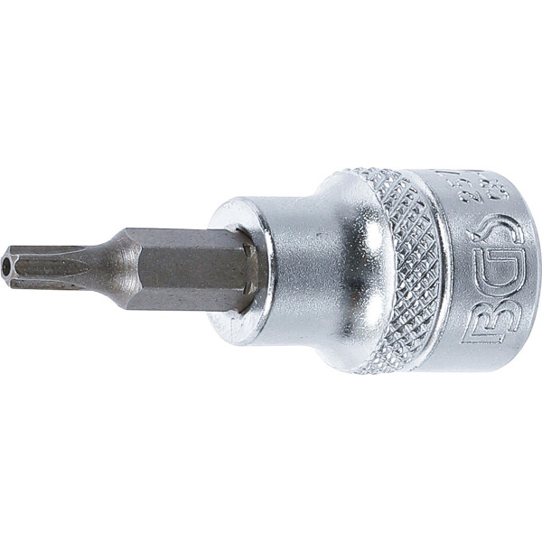 BGS 2571 Bit-Einsatz | Antrieb Innenvierkant 10 mm (3/8") | T-Profil (für Torx) mit Bohrung T20