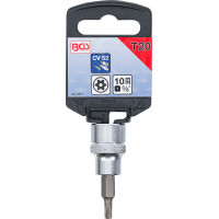BGS 2571 Bit-Einsatz | Antrieb Innenvierkant 10 mm (3/8") | T-Profil (für Torx) mit Bohrung T20