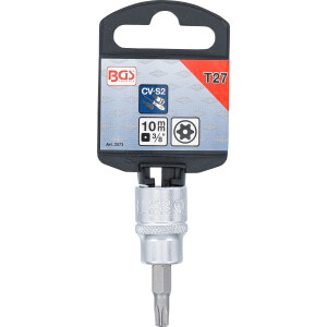 BGS 2573 Bit-Einsatz | Antrieb Innenvierkant 10 mm (3/8") | T-Profil (für Torx) mit Bohrung T27