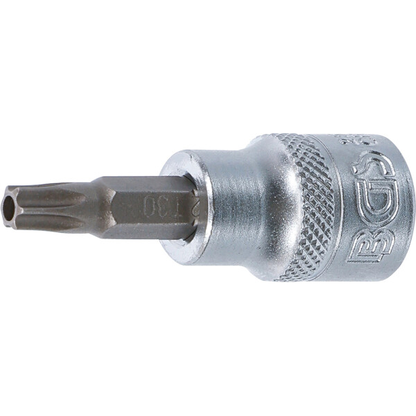 BGS 2574 Bit-Einsatz | Antrieb Innenvierkant 10 mm (3/8") | T-Profil (für Torx) mit Bohrung T30