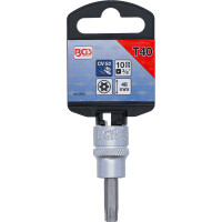 BGS 2575 Bit-Einsatz | Antrieb Innenvierkant 10 mm (3/8") | T-Profil (für Torx) mit Bohrung T40