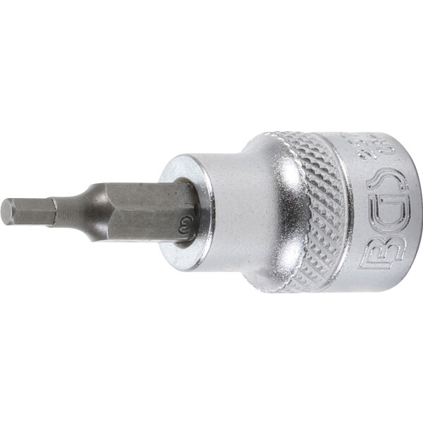 BGS 2576 Bit-Einsatz | Antrieb Innenvierkant 10 mm (3/8") | Innensechskant 3 mm