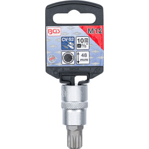 BGS 2587 Bit-Einsatz | Antrieb Innenvierkant 10 mm (3/8") | Innenvielzahn (für XZN) M12