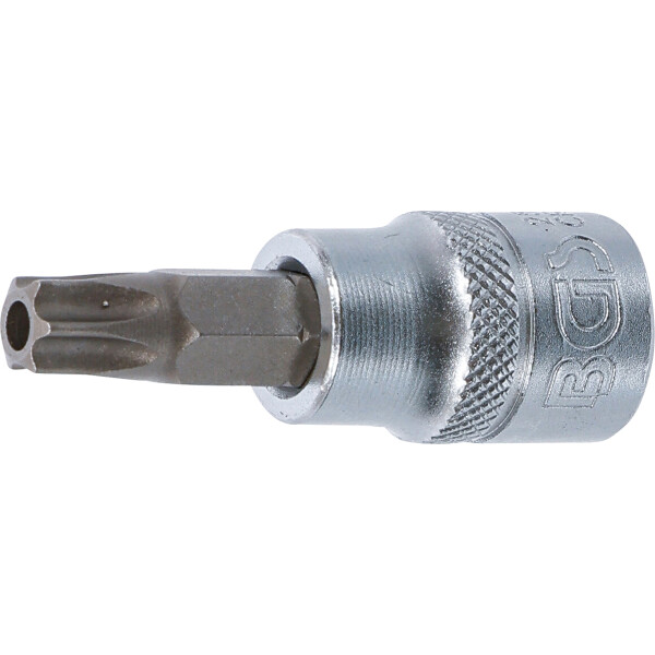 BGS 2597 Bit-Einsatz | Antrieb Innenvierkant 10 mm (3/8") | T-Profil (für Torx) mit Bohrung T45