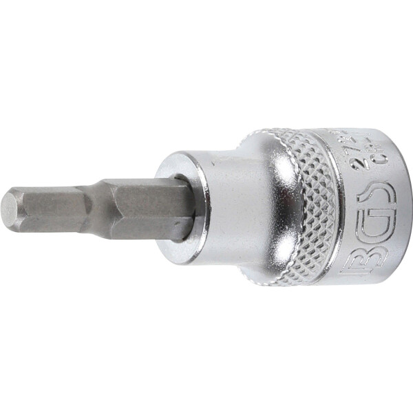 BGS 2722 Bit-Einsatz | Antrieb Innenvierkant 10 mm (3/8") | Innensechskant 3/16"