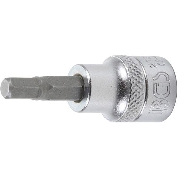 BGS 2723 Bit-Einsatz | Antrieb Innenvierkant 10 mm (3/8") | Innensechskant 7/32"