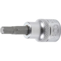 BGS 2723 Bit-Einsatz | Antrieb Innenvierkant 10 mm (3/8") | Innensechskant 7/32"