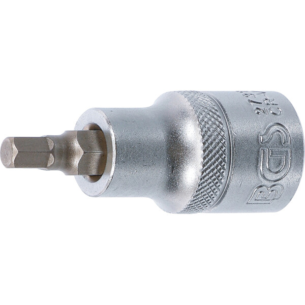 BGS 2732 Bit-Einsatz | Länge 55 mm | Antrieb Innenvierkant 12,5 mm (1/2") | Innensechskant 7/32"