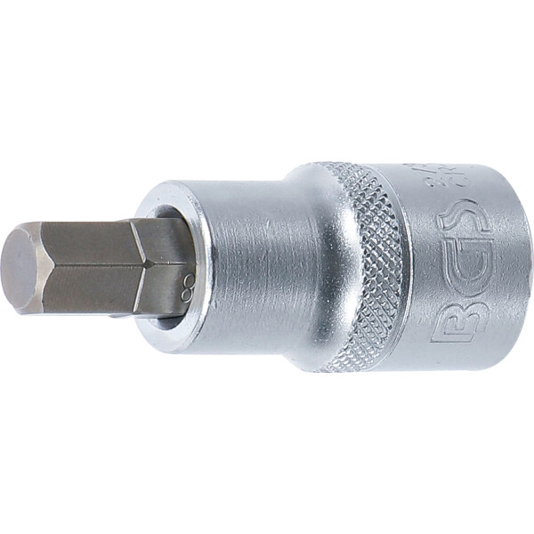 BGS 2736 Bit-Einsatz | Länge 55 mm | Antrieb Innenvierkant 12,5 mm (1/2") | Innensechskant 3/8"