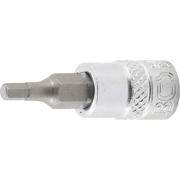 BGS 2741 Bit-Einsatz | Antrieb Innenvierkant 6,3 mm (1/4") | Innensechskant 1/8"