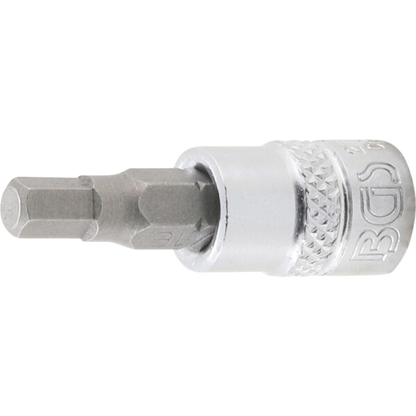 BGS 2743 Bit-Einsatz | Antrieb Innenvierkant 6,3 mm (1/4") | Innensechskant 3/16"