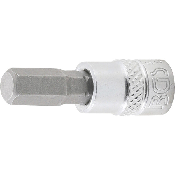 BGS 2746 Bit-Einsatz | Antrieb Innenvierkant 6,3 mm (1/4") | Innensechskant 9/32"