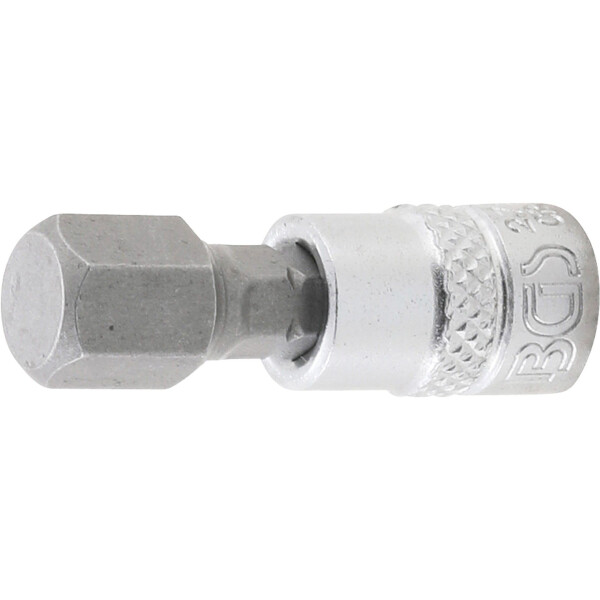 BGS 2748 Bit-Einsatz | Antrieb Innenvierkant 6,3 mm (1/4") | Innensechskant 3/8"