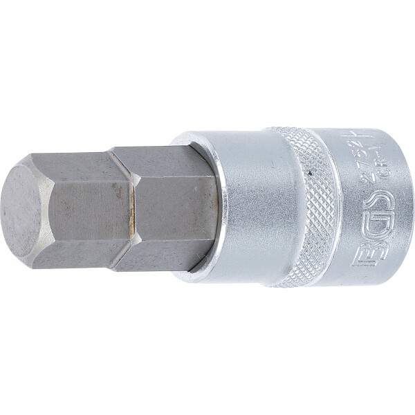 BGS 2752 Bit-Einsatz | Länge 70 mm | Antrieb Innenvierkant 12,5 mm (1/2") | Innensechskant 11/16"
