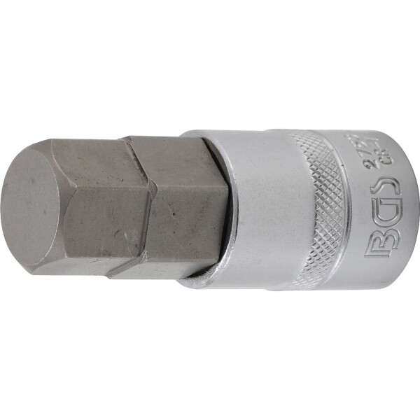 BGS 2753 Bit-Einsatz | Länge 70 mm | Antrieb Innenvierkant 12,5 mm (1/2") | Innensechskant 13/16"