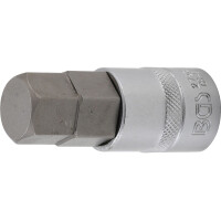 BGS 2753 Bit-Einsatz | Länge 70 mm | Antrieb Innenvierkant 12,5 mm (1/2") | Innensechskant 13/16"