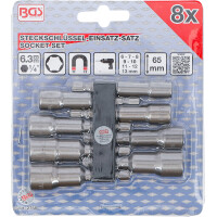 BGS 2758 Steckschlüssel-Einsatz-Satz Sechskant | Antrieb Außensechskant 6,3 mm (1/4") | SW 6 - 13 mm | 8-tlg.