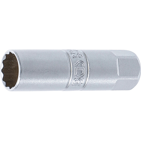 BGS 2791 Zündkerzen-Einsatz Zwölfkant | Antrieb Innenvierkant 10 mm (3/8") | SW 14 mm