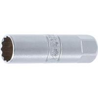BGS 2791 Zündkerzen-Einsatz Zwölfkant | Antrieb Innenvierkant 10 mm (3/8") | SW 14 mm