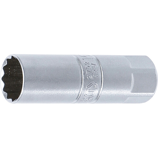 BGS 2792 Zündkerzen-Einsatz Zwölfkant | Antrieb Innenvierkant 10 mm (3/8") | SW 16 mm
