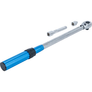 BGS 2837 Drehmomentschlüssel-Satz | mit Adapter + Verlängerung | Abtrieb Außenvierkant 12,5 mm (1/2") | 40 - 220 Nm | 3-tlg.