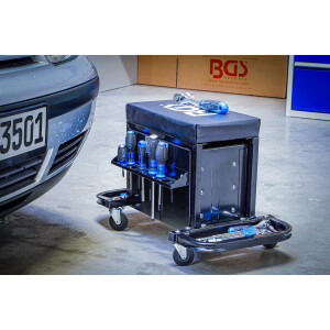 BGS 2859 Werkstatt-Rollsitz | mit 3 Schubladen