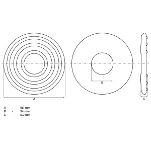 BGS 2889-2 Ersatz-Gummipad | für Art. 2889