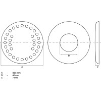 BGS 2897-2 Ersatz-Gummipad | für Art. 2897