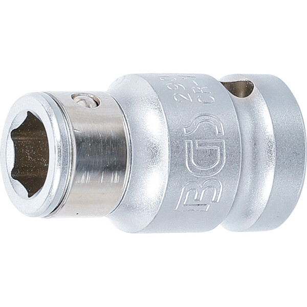 BGS 290 Bit-Adapter mit Haltekugel | Innenvierkant 12,5 mm (1/2") | Innensechskant 10 mm (3/8")
