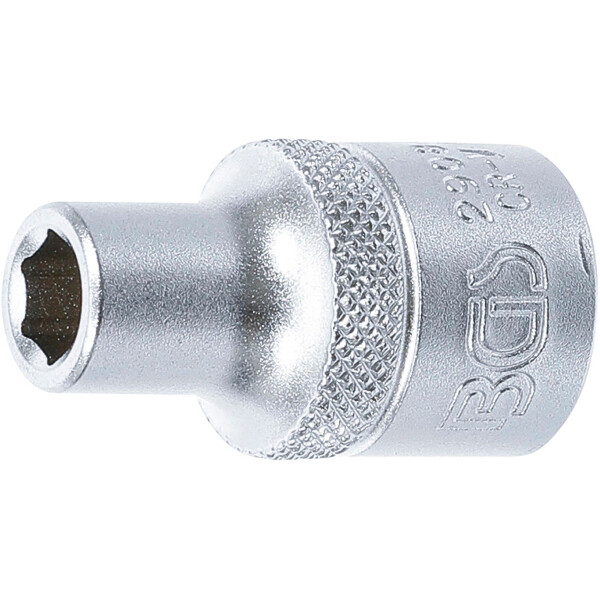 BGS 2908 Steckschlüssel-Einsatz Sechskant | Antrieb Innenvierkant 12,5 mm (1/2") | SW 8 mm