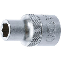 BGS 2909 Steckschlüssel-Einsatz Sechskant | Antrieb Innenvierkant 12,5 mm (1/2") | SW 9 mm