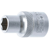 BGS 2910 Steckschlüssel-Einsatz Sechskant | Antrieb Innenvierkant 12,5 mm (1/2") | SW 10 mm