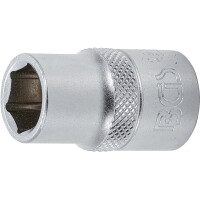 BGS 2913 Steckschlüssel-Einsatz Sechskant | Antrieb Innenvierkant 12,5 mm (1/2") | SW 13 mm