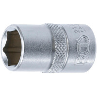 BGS 2915 Steckschlüssel-Einsatz Sechskant | Antrieb Innenvierkant 12,5 mm (1/2") | SW 15 mm