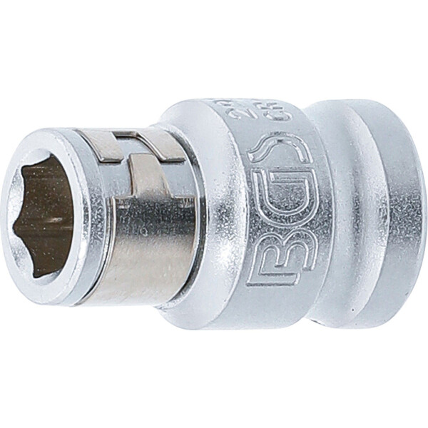BGS 292 Bit-Adapter mit Haltekugel | Innenvierkant 10 mm (3/8") | Innensechskant 8 mm (5/16")