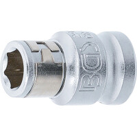 BGS 292 Bit-Adapter mit Haltekugel | Innenvierkant 10 mm (3/8") | Innensechskant 8 mm (5/16")