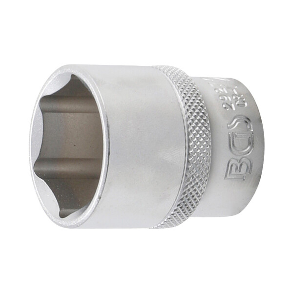BGS 2927 Steckschlüssel-Einsatz Sechskant | Antrieb Innenvierkant 12,5 mm (1/2") | SW 27 mm
