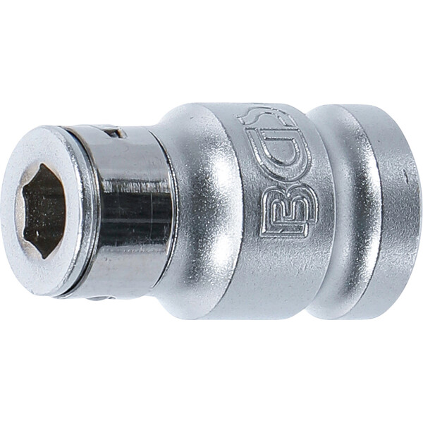BGS 293 Bit-Adapter mit Haltekugel | Innenvierkant 12,5 mm (1/2") | Innensechskant 8 mm (5/16")