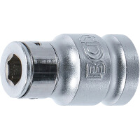 BGS 293 Bit-Adapter mit Haltekugel | Innenvierkant 12,5 mm (1/2") | Innensechskant 8 mm (5/16")