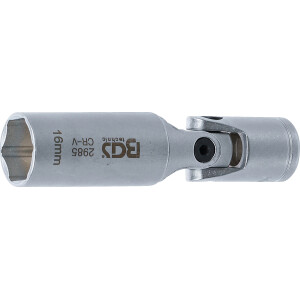 BGS 2985 Glühkerzen-Gelenk-Einsatz Sechskant | Antrieb Innenvierkant 10 mm (3/8") | SW 16 mm
