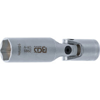 BGS 2985 Glühkerzen-Gelenk-Einsatz Sechskant | Antrieb Innenvierkant 10 mm (3/8") | SW 16 mm