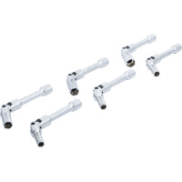 BGS 2986 Universal Glühkerzen-Gelenkschlüssel-Satz, Sechskant | Antrieb Innenvierkant 10 mm (3/8") | SW 8 - 16 mm | 6-tlg.
