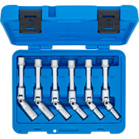 BGS 2986 Universal Glühkerzen-Gelenkschlüssel-Satz, Sechskant | Antrieb Innenvierkant 10 mm (3/8") | SW 8 - 16 mm | 6-tlg.