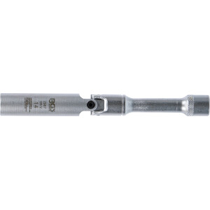 BGS 2987 Zündkerzen-Gelenkeinsatz Zwölfkant, extra lang | Antrieb Innenvierkant 10 mm (3/8") | SW 14 mm