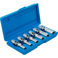 BGS 2990 Universal Glühkerzen-Gelenkschlüssel-Satz, Sechskant | Antrieb Innenvierkant 10 mm (3/8") | SW 8 - 16 mm | 6-tlg.