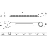 BGS 30199 Maul-Ringschlüssel | SW 15/16"